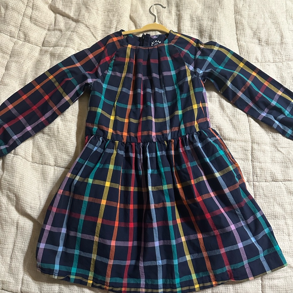 Primary plaid dress